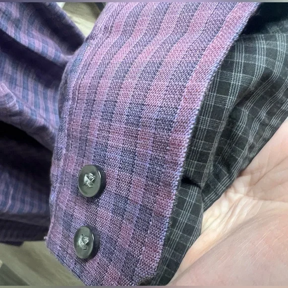 NWOT Men’s Purple Button Up Shirt! - Picture 8 of 13